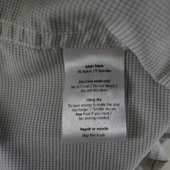 PONCHO Ultra-Lite Slim Fit The Frog Leg Shirt Turf Green Microcheck Size XL - Picture 13 of 13